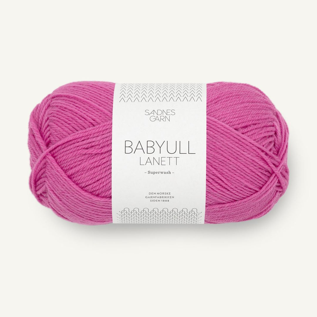 Babyuld Lanett garn fra Sandnes Garn Magenta