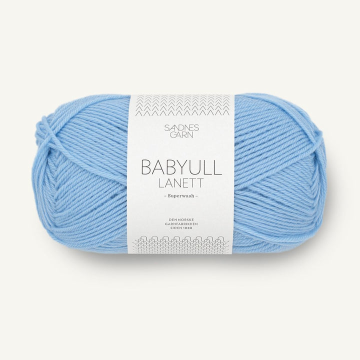 Babyuld Lanett garn fra Sandnes Garn Lys blå