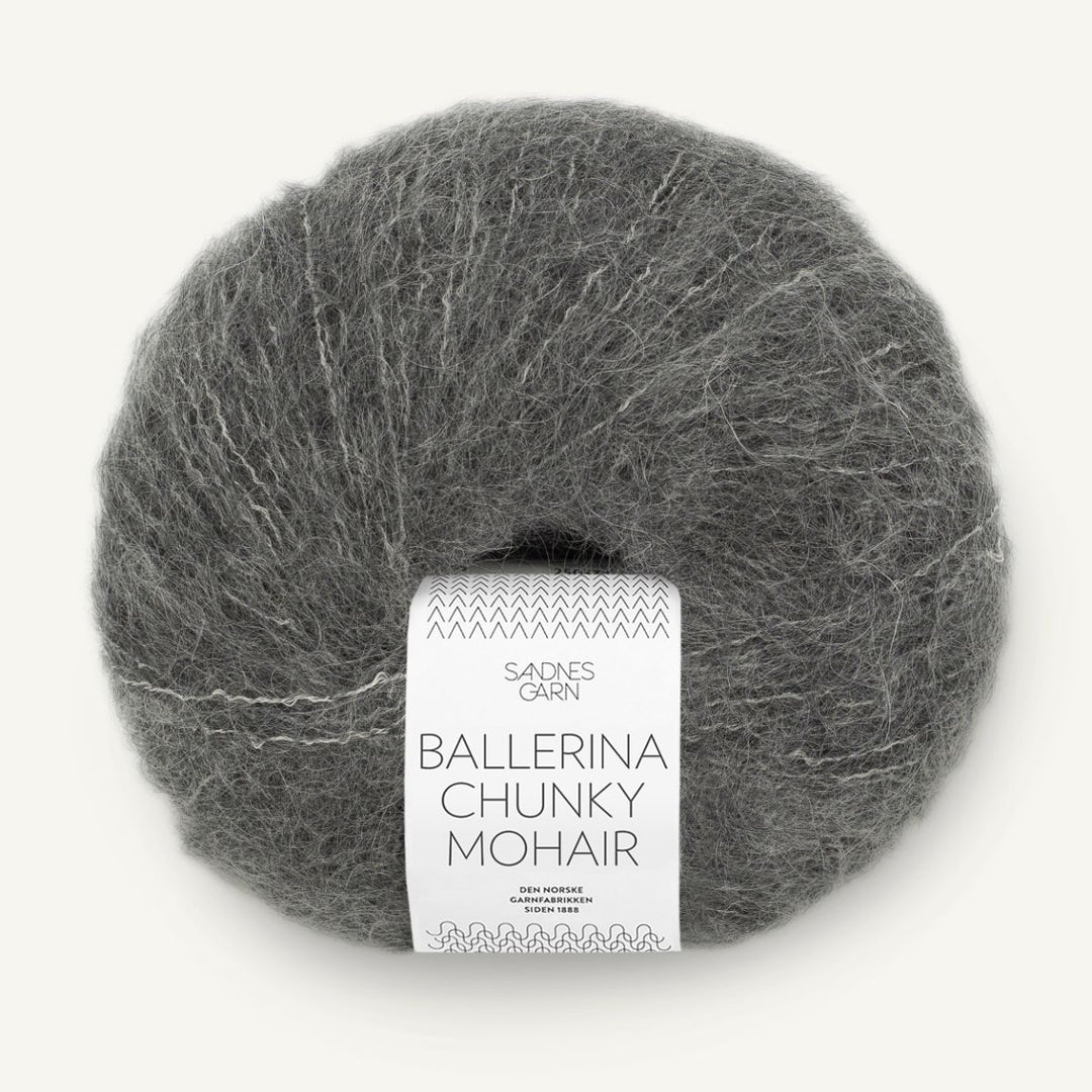 Ballerina Chunky Mohair garn fra Sandnes Garn Grå