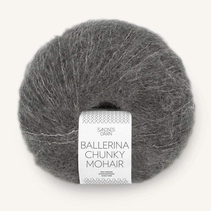 Ballerina Chunky Mohair garn fra Sandnes Garn Grå