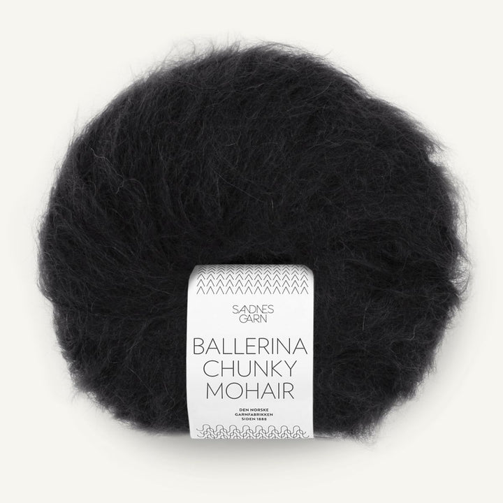 Ballerina Chunky Mohair garn fra Sandnes Garn Sort