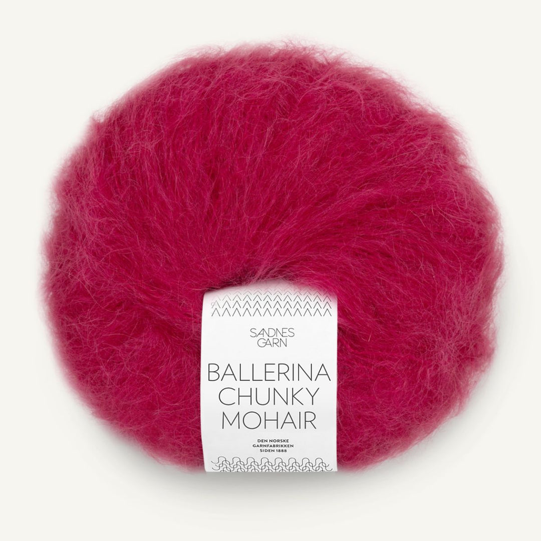 Ballerina Chunky Mohair garn fra Sandnes Garn Rumba Red