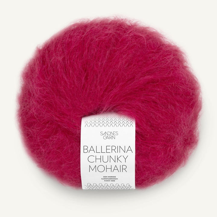 Ballerina Chunky Mohair garn fra Sandnes Garn Rumba Red