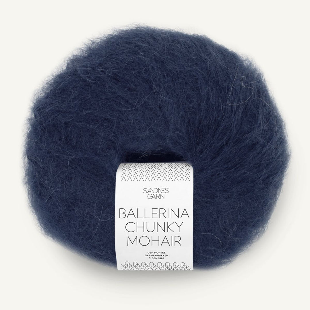 Ballerina Chunky Mohair garn fra Sandnes Garn Dyb marine