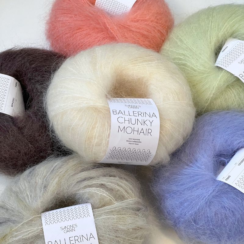 Ballerina Chunky Mohair garn fra Sandnes Garn