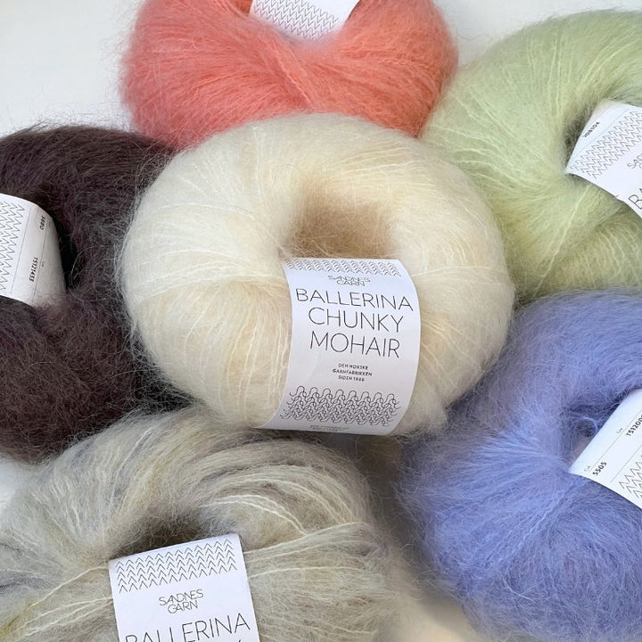 Ballerina Chunky Mohair garn fra Sandnes Garn