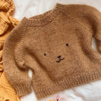 Strikkekit Bamsesweater fra PetiteKnit i Sunday & Tynd Silk Mohair