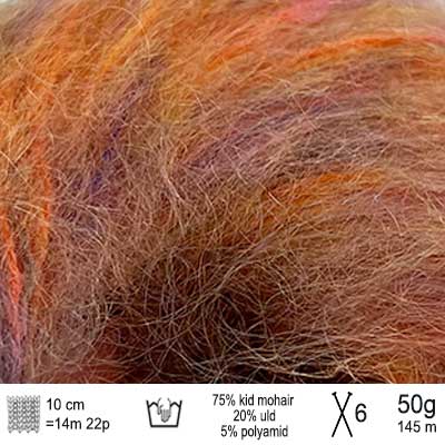 Bella Color garn fra Permin Orange