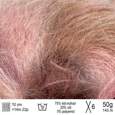 Bella Color garn fra Permin Rose oliven