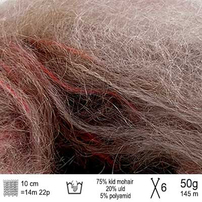 Bella Color garn fra Permin Beige rust