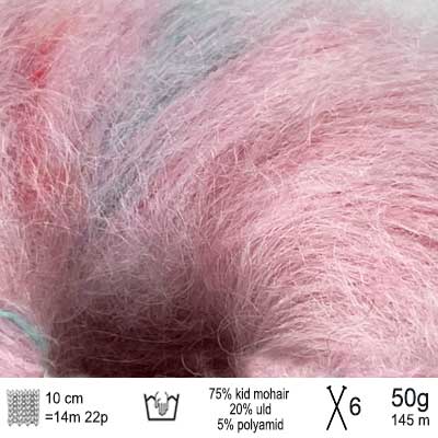 Bella Color garn fra Permin Sart rosa