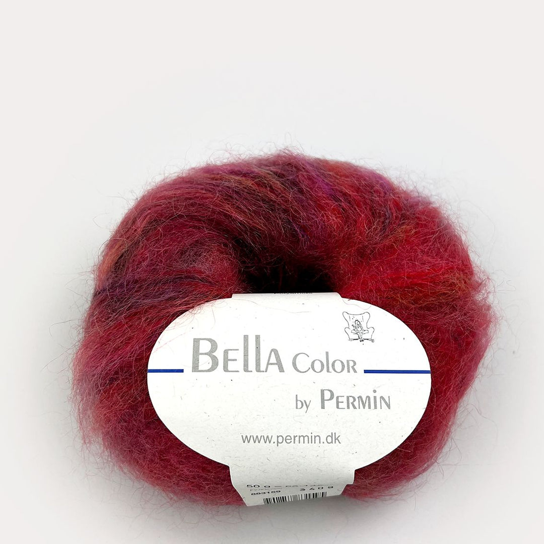 Bella Color garn fra Permin Rød bordeaux