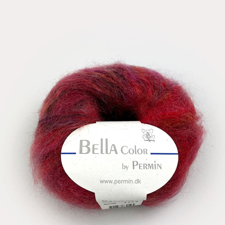 Bella Color garn fra Permin Rød bordeaux