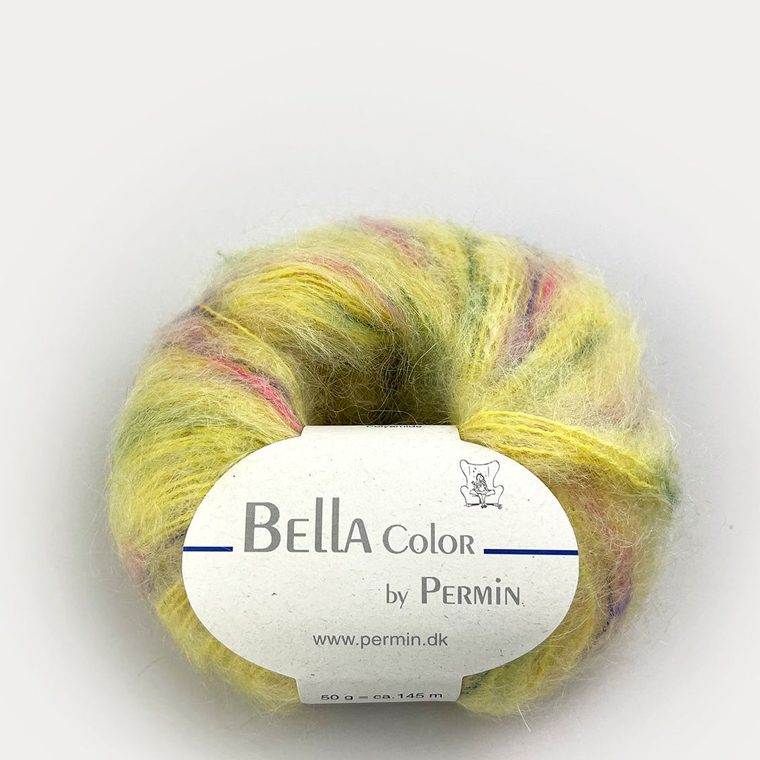 Bella Color garn fra Permin Gul pink lilla grøn