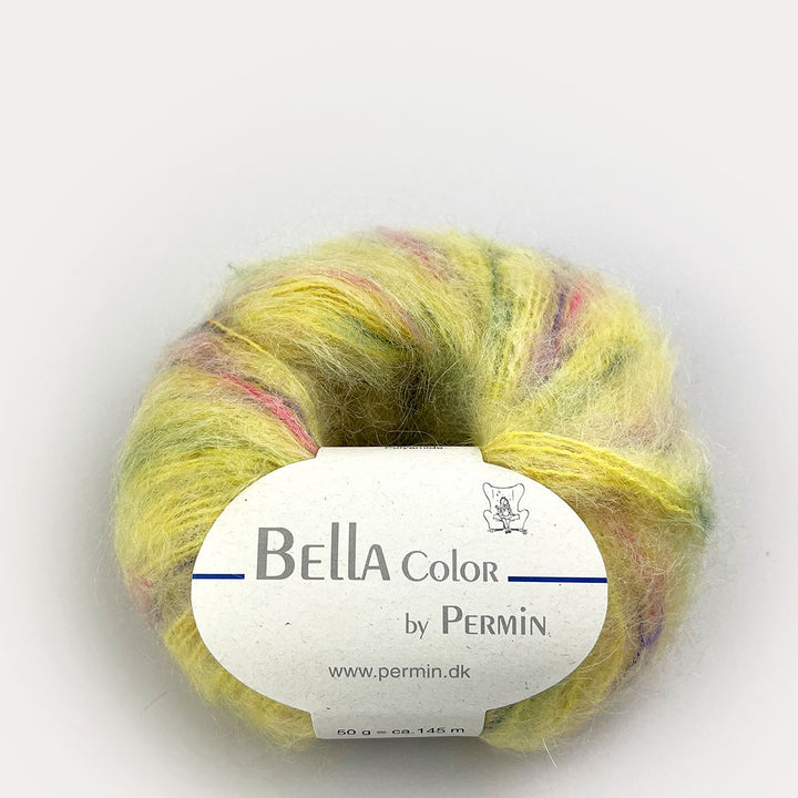 Bella Color garn fra Permin Gul pink lilla grøn