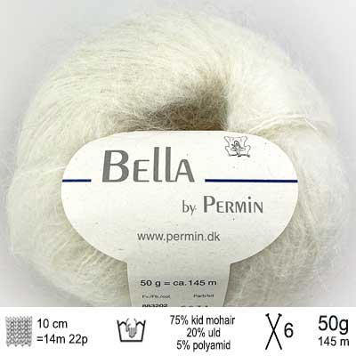 Bella garn fra Permin Naturhvid
