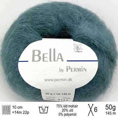 Bella garn fra Permin Patina grøn