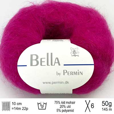 Bella garn fra Permin Pink