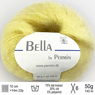 Bella garn fra Permin Lysegul