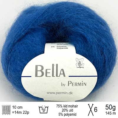 Bella garn fra Permin Jeansblå