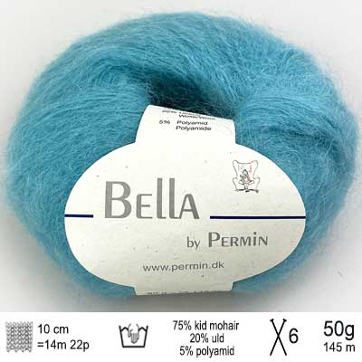 Bella garn fra Permin Turkis