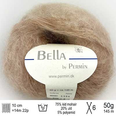 Bella garn fra Permin Lys kamel