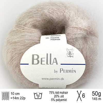 Bella garn fra Permin Beige
