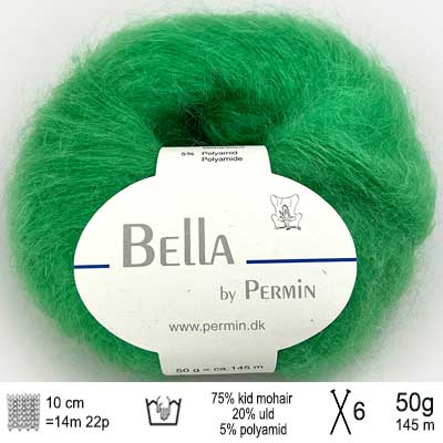 Bella garn fra Permin Sportsgrøn