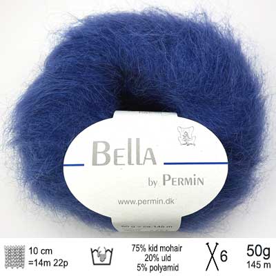 Bella garn fra Permin Royal blå