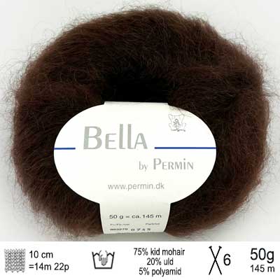 Bella garn fra Permin Brun