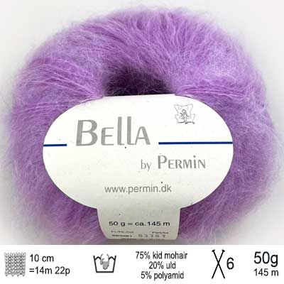 Bella garn fra Permin Violet