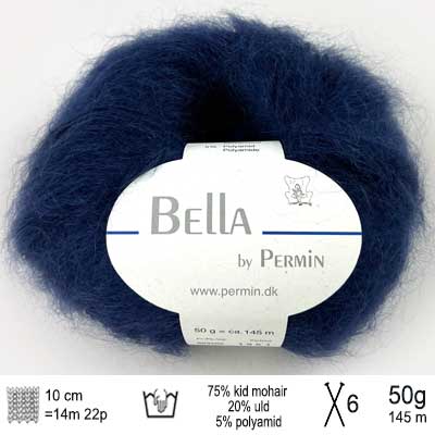 Bella garn fra Permin Navyblue
