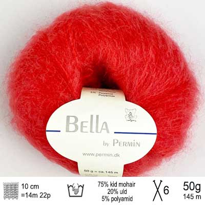 Bella garn fra Permin Cinnober