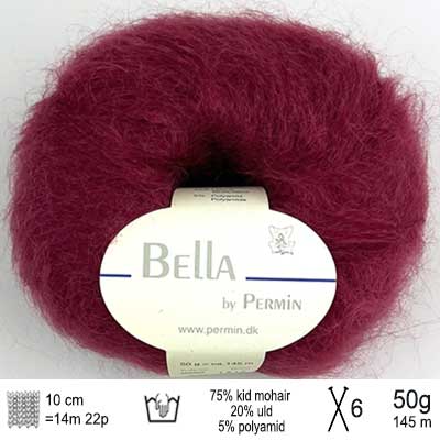 Bella garn fra Permin Vinrød
