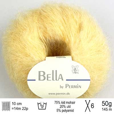 Bella garn fra Permin Solsikkegul