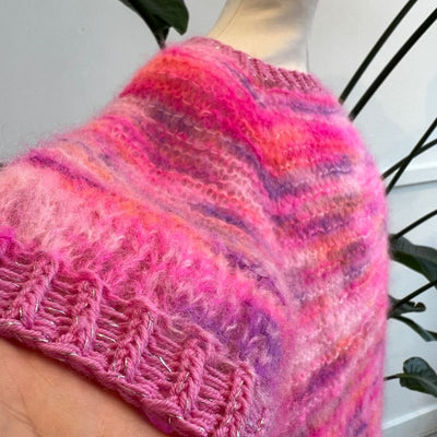 Garnpakke Bellissimo Top i Bella color, Sunday og Drops Glitter garn