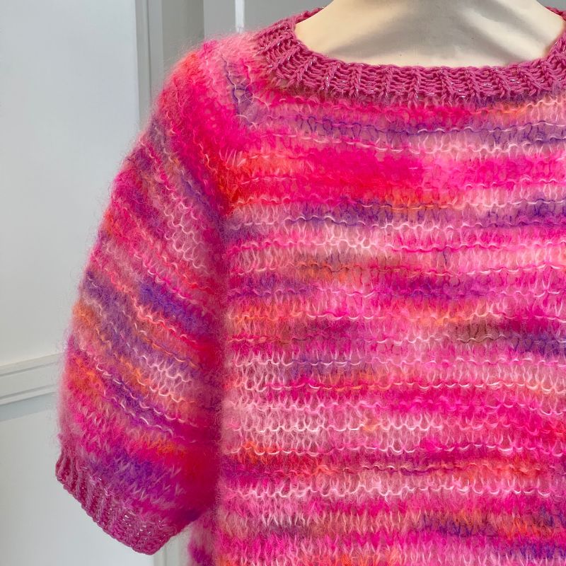 Garnpakke Bellissimo Top i Bella color, Sunday og Drops Glitter garn