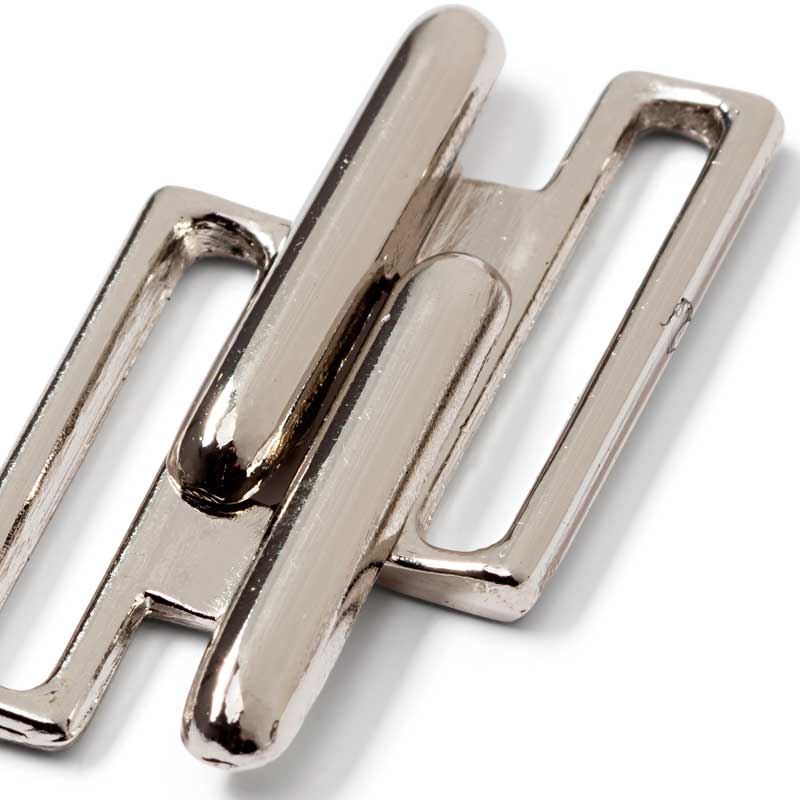 Bikini lukning / bikini hægte 20mm i metal