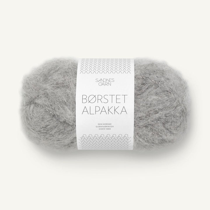 Børstet Alpakka garn fra Sandnes Garn Gråmeleret