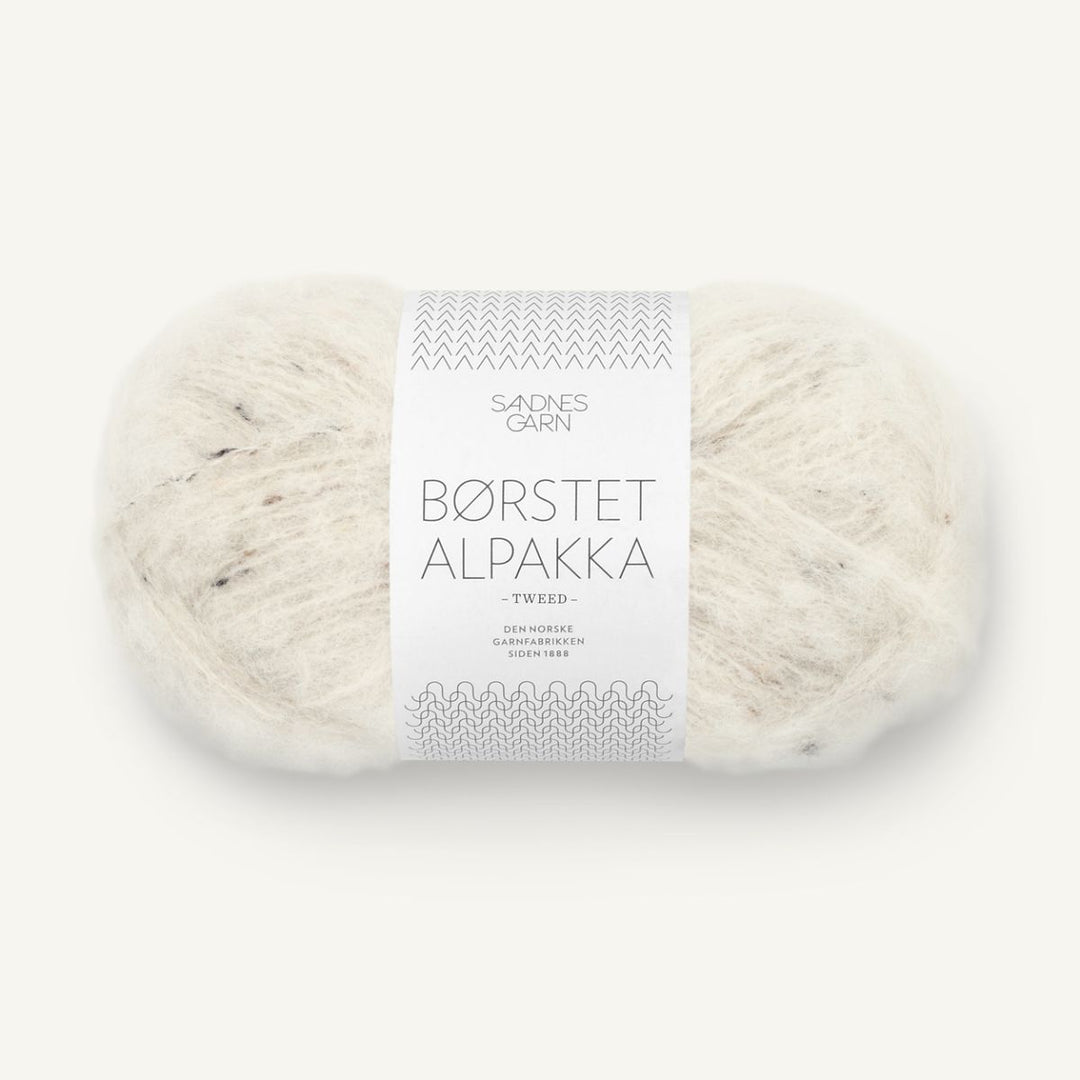 Børstet Alpakka garn fra Sandnes Garn Natur tweed