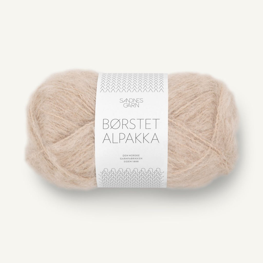 Børstet Alpakka garn fra Sandnes Garn Beige