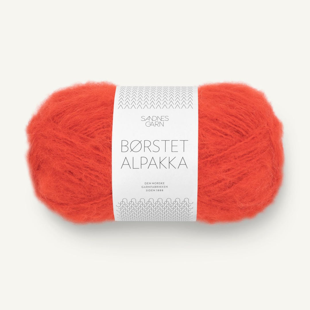 Børstet Alpakka garn fra Sandnes Garn Spicy orange