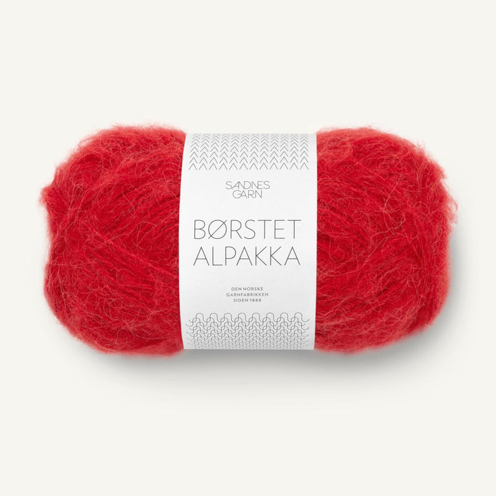 Børstet Alpakka garn fra Sandnes Garn Equestrian Red