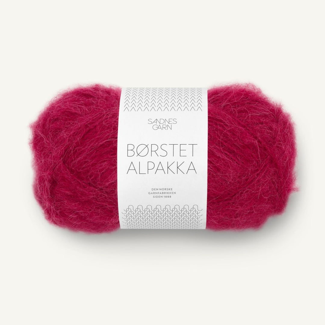 Børstet Alpakka garn fra Sandnes Garn Rumba red