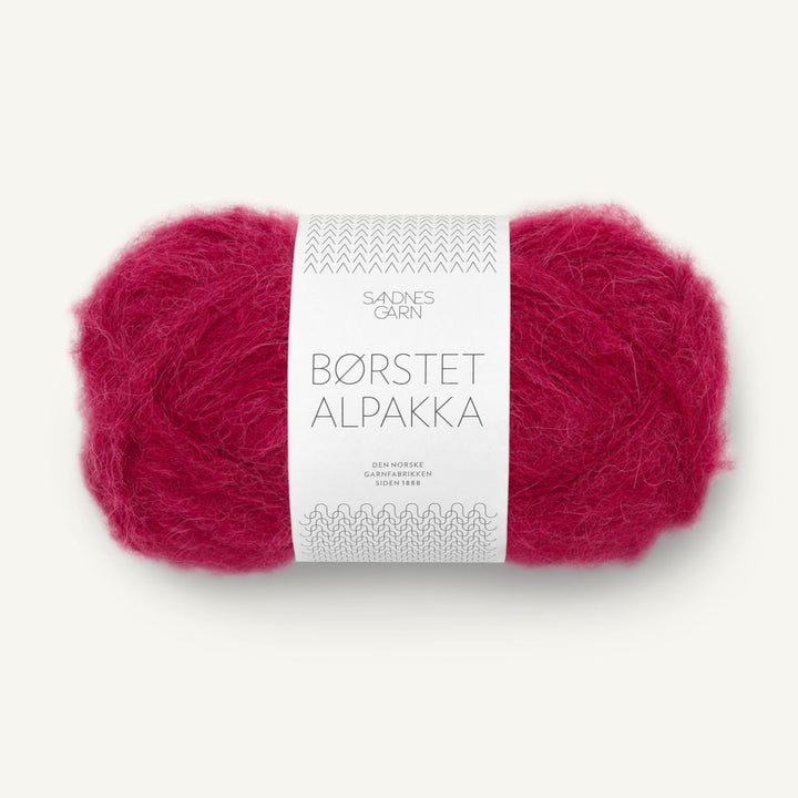 Børstet Alpakka garn fra Sandnes Garn Rumba red