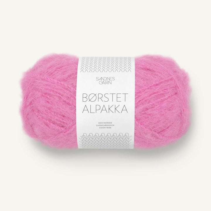 Børstet Alpakka garn fra Sandnes Garn Shocking pink
