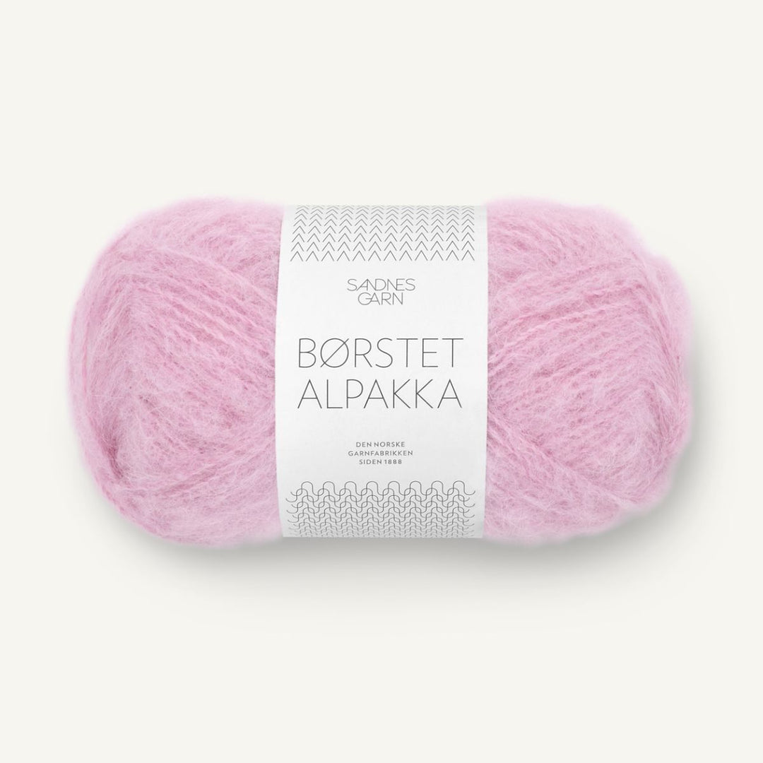 Børstet Alpakka garn fra Sandnes Garn Pink lilla