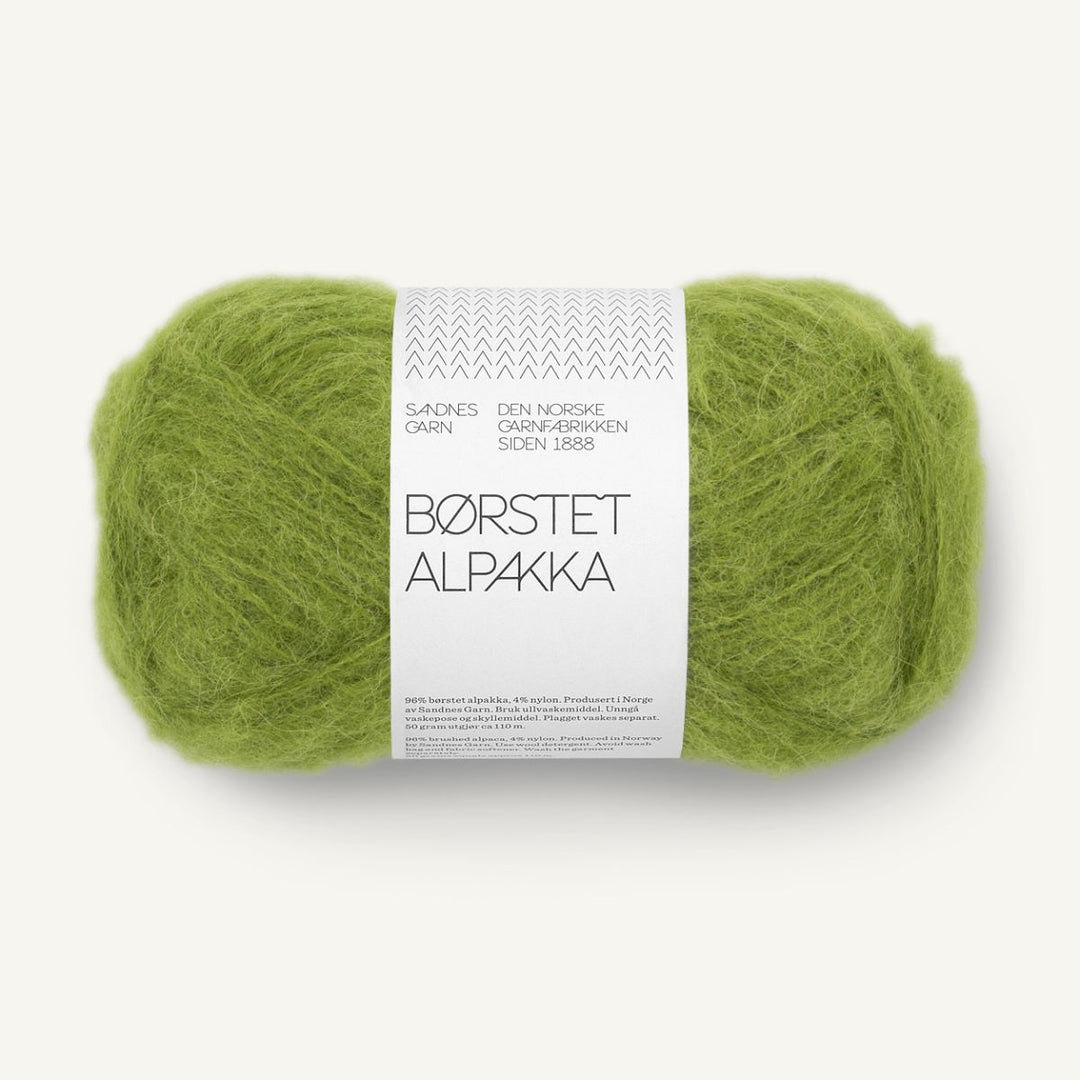 Børstet Alpakka garn fra Sandnes Garn Matcha