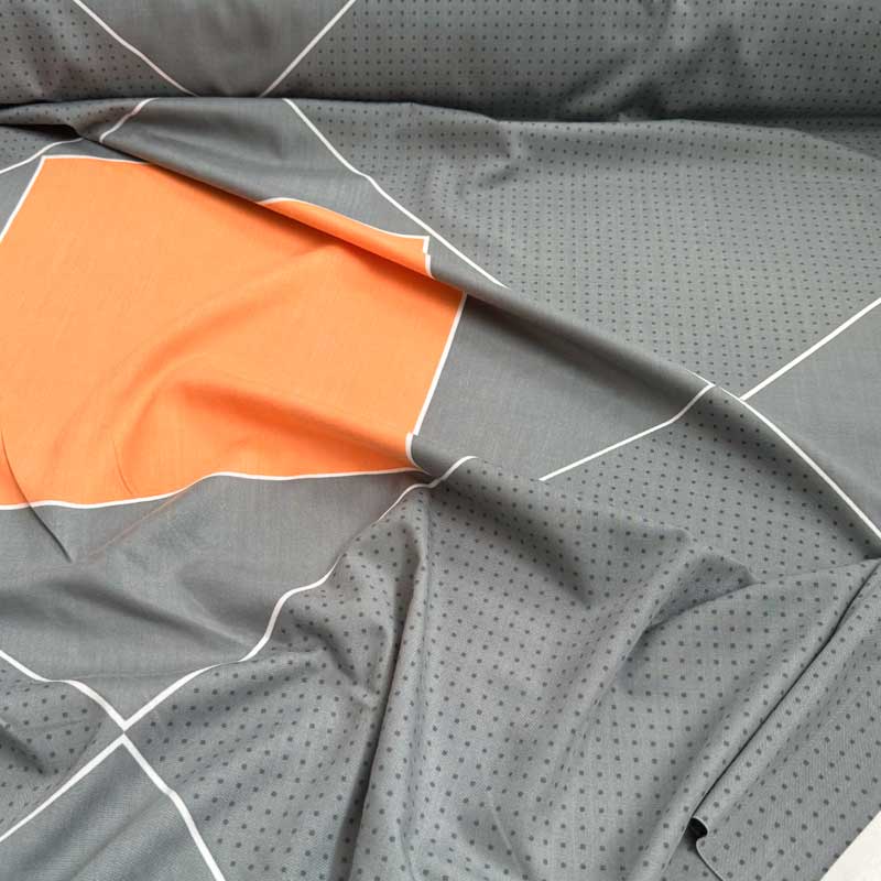 Boligtekstil fra Kvadrat med geometrisk mønster - KreStoffer