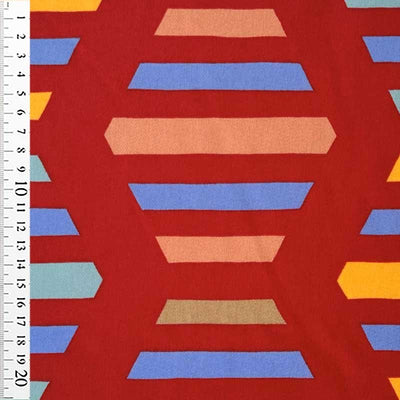 Boligtekstil fra Kvadrat med takkede striber - KreStoffer